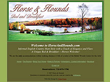Horse & Hounds Bed & Breakfast Web Site